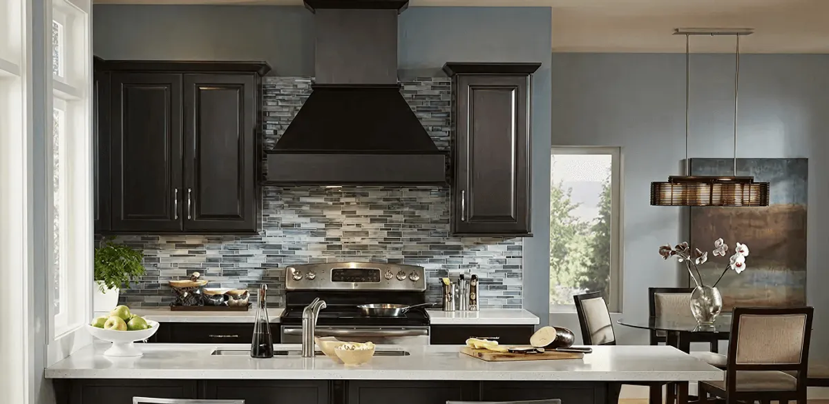 Kitchen cabinet painting and refinishing in a modern kitchen in Pueblo, CO